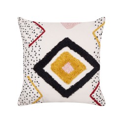 Zestaw 2 poduszek dekoracyjnych SOLANUM Bawełna 45 x 45 cm Kolorowy Wzór geometryczny
