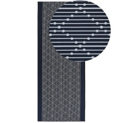 Dywan 80 x 200 cm granatowy CHARVAD