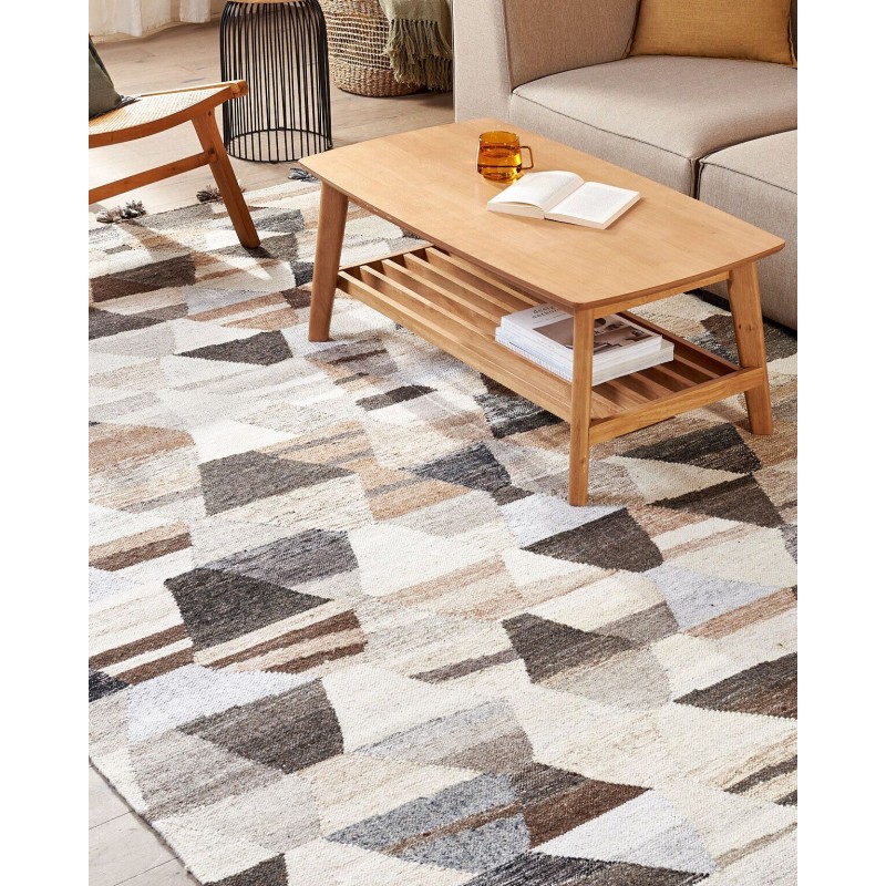 Dywan wełniany kilim 200 x 300 cm wielokolorowy ARGAVAND