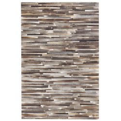 Dywan patchwork skórzany 140 x 200 cm wielokolorowy TUZLUCA