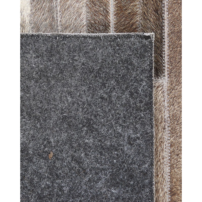 Dywan patchwork skórzany 140 x 200 cm wielokolorowy TUZLUCA