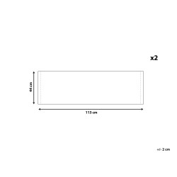 Zestaw 2 wymiennych tkanin do leżaków ogrodowych ANZIO/AVELLINO Kolorowy