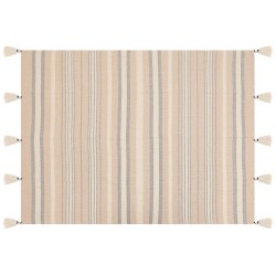 Koc YARSELI Bawełna 130 x 170 cm Beżowy