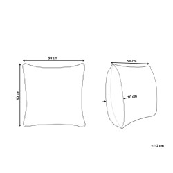 Poduszka dekoracyjna RAIGANJ Bawełna 50 x 50 cm Kolorowy Wzór abstrakcyjny