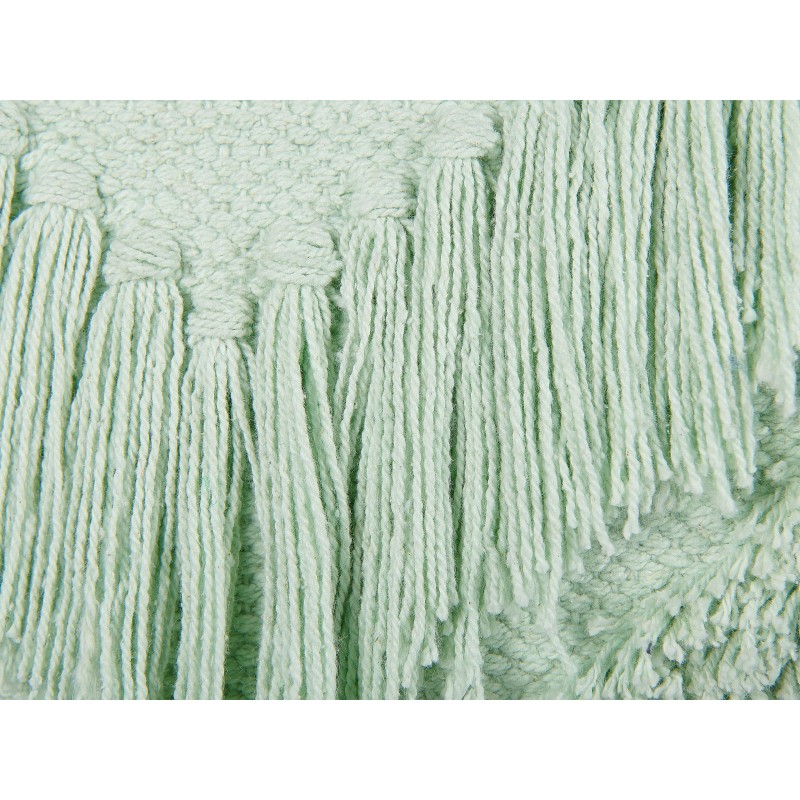 Poduszka dekoracyjna BACOPA Bawełna 45 x 45 cm Zielony Wzór zygzak