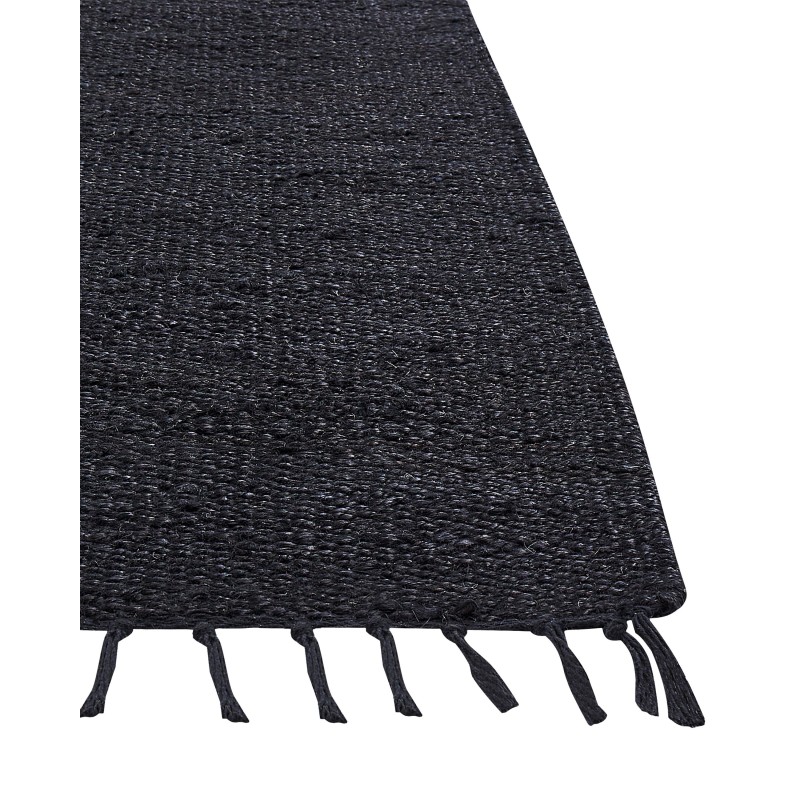 Dywan z juty 160 x 230 cm czarny SINANKOY
