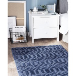 Dywan wiskozowy 80 x 150 cm niebieski ADATEPE