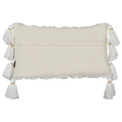 Zestaw 2 poduszek dekoracyjnych DAUR Bawełna 30 x 50 cm Biały Wzór geometryczny