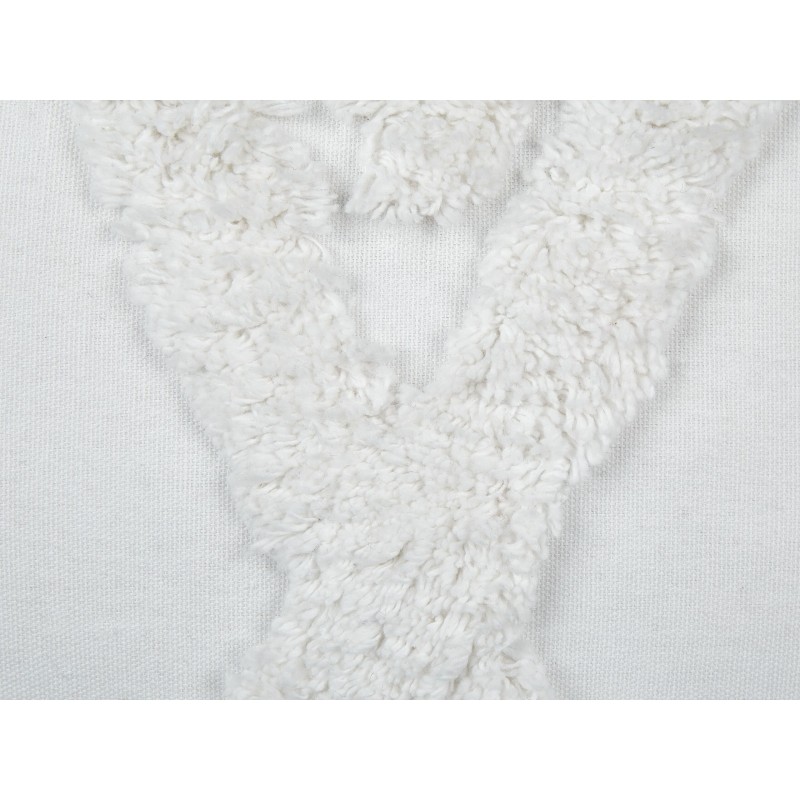 Zestaw 2 poduszek dekoracyjnych DAUR Bawełna 30 x 50 cm Biały Wzór geometryczny