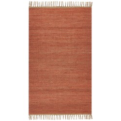 Dywan z juty 80 x 150 cm czerwony LUNIA