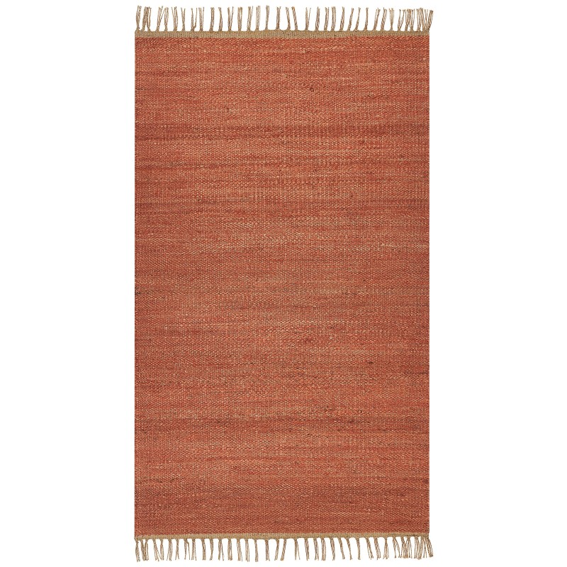 Dywan z juty 80 x 150 cm czerwony LUNIA
