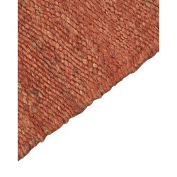 Dywan z juty 80 x 150 cm czerwony LUNIA