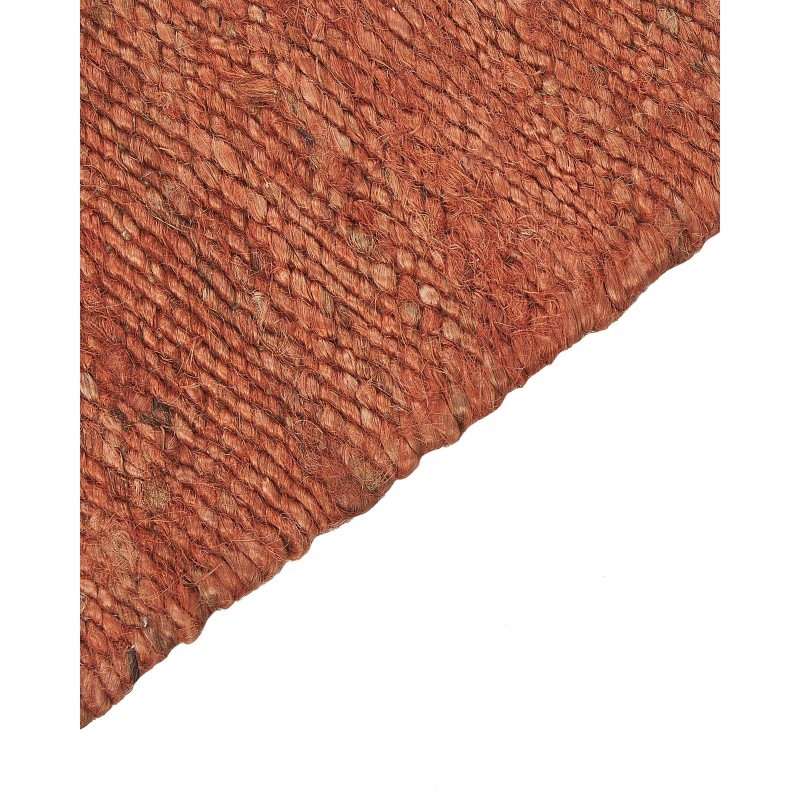 Dywan z juty 80 x 150 cm czerwony LUNIA