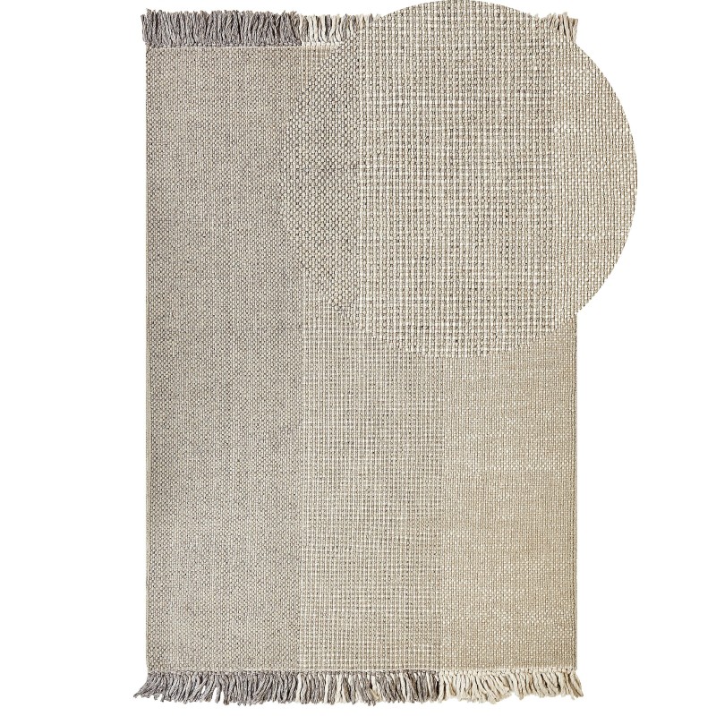 Dywan wełniany 140 x 200 cm szary TEKELER