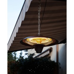 Promiennik na podczerwień wiszący KABA 1800 W Czarny