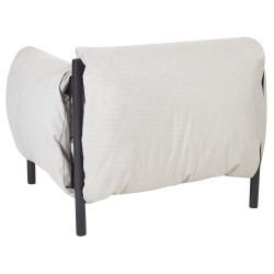 Zestaw ogrodowy dla 4 osób ESPERIA Metal Szary