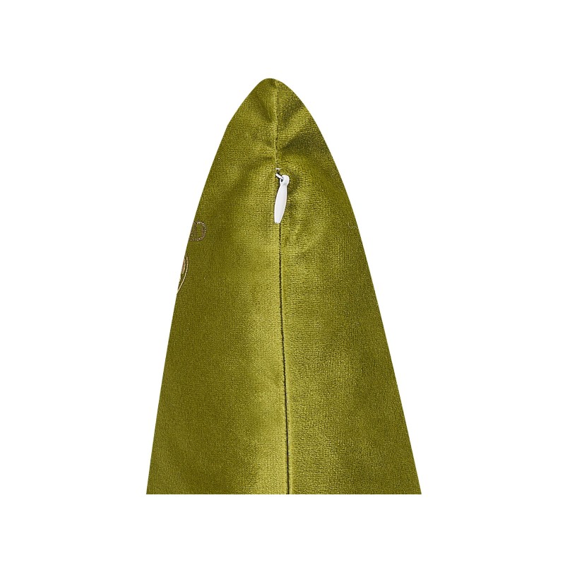 Zestaw 2 poduszek dekoracyjnych YUZURI Welur 45 x 45 cm Jasnozielony Wzór zwierzęcy