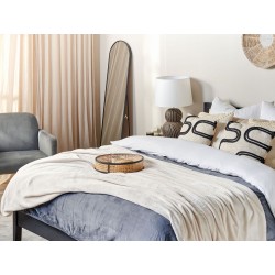 Koc BAYBURT 150 x 200 cm Złamana biel