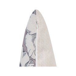 Zestaw 2 poduszek dekoracyjnych SOPHORA 45 x 45 cm Szary Wzór kwiatowy