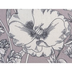 Zestaw 2 poduszek dekoracyjnych SOPHORA 45 x 45 cm Szary Wzór kwiatowy