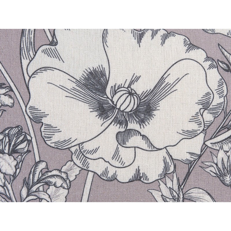 Zestaw 2 poduszek dekoracyjnych SOPHORA 45 x 45 cm Szary Wzór kwiatowy