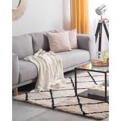 Dywan shaggy 140 x 200 cm beżowy ADALAR