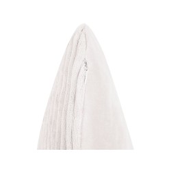 Zestaw 2 poduszek dekoracyjnych MILLET Sztruks 43 x 43 cm Złamana biel Wzór geometryczny