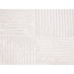 Zestaw 2 poduszek dekoracyjnych MILLET Sztruks 43 x 43 cm Złamana biel Wzór geometryczny