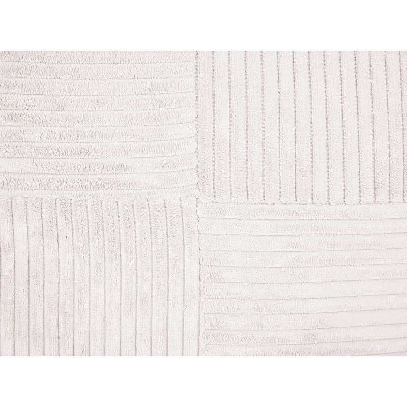 Zestaw 2 poduszek dekoracyjnych MILLET Sztruks 43 x 43 cm Złamana biel Wzór geometryczny