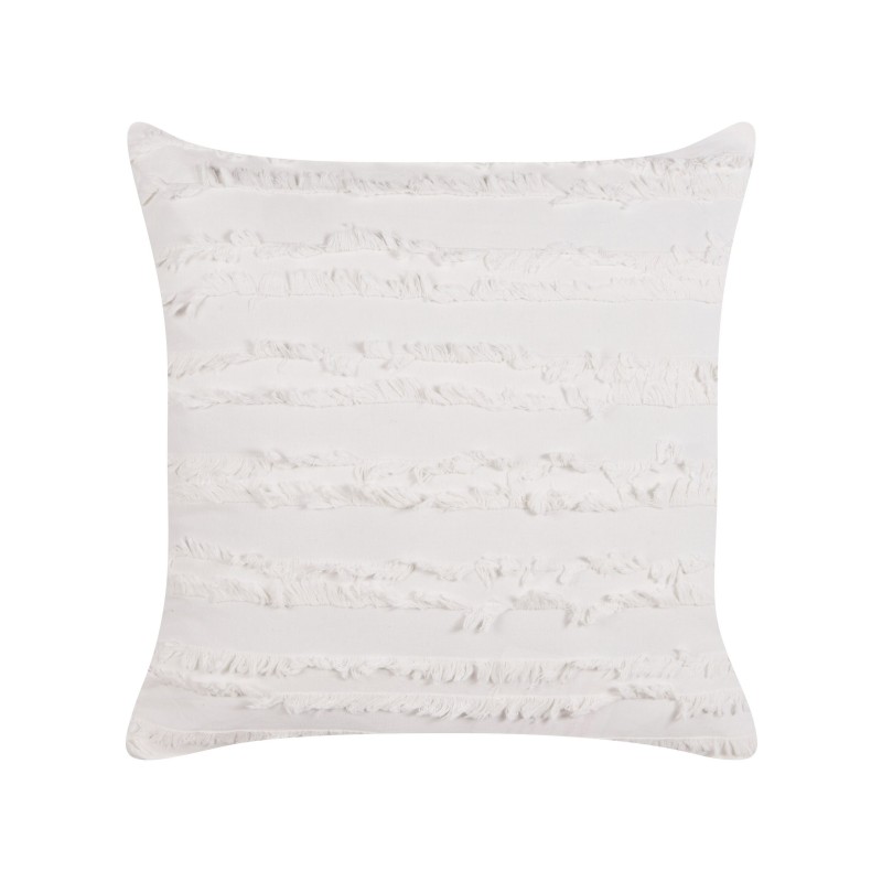 Zestaw 2 poduszek dekoracyjnych MAKNEH Bawełna 45 x 45 cm Biały Jednolity