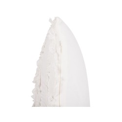 Zestaw 2 poduszek dekoracyjnych MAKNEH Bawełna 45 x 45 cm Biały Jednolity