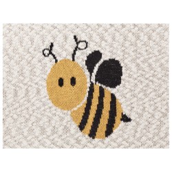 Koc DRAGAN Bawełna 130 x 170 cm Jasnobeżowy