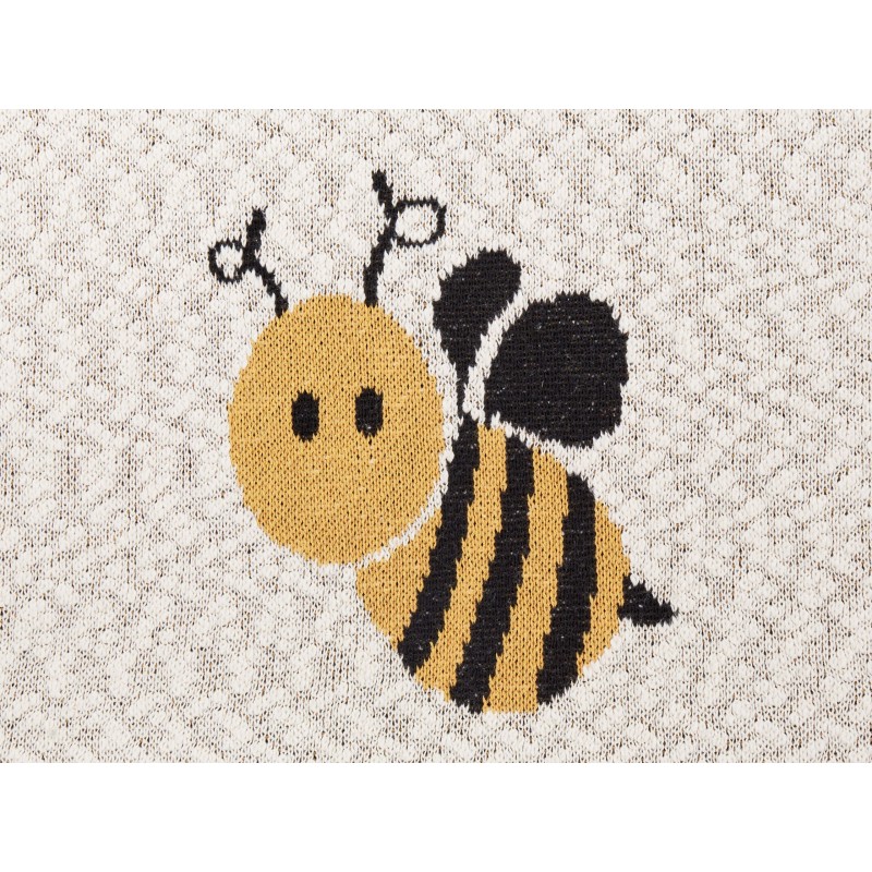 Koc DRAGAN Bawełna 130 x 170 cm Jasnobeżowy