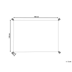 Koc MORBI Bawełna 130 x 180 cm Beżowy