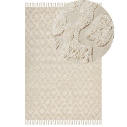 Dywan bawełniany 160 x 230 cm beżowy AKSARAY