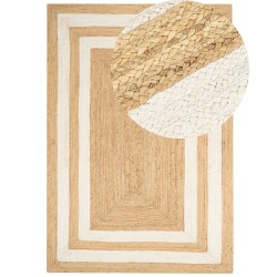 Dywan z juty 200 x 300 cm beżowy GEMEREK