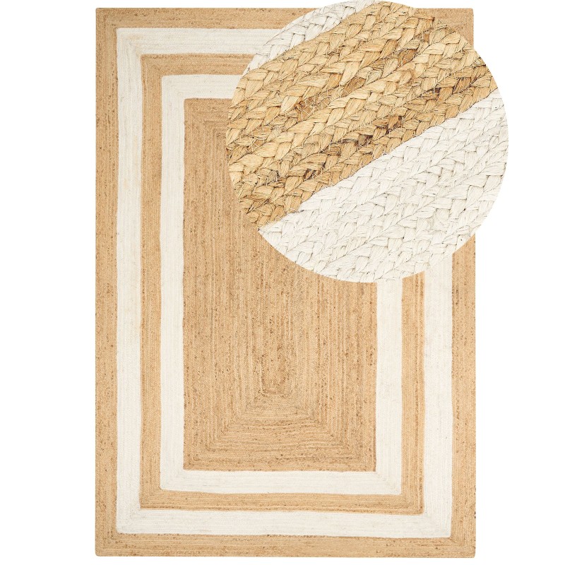 Dywan z juty 200 x 300 cm beżowy GEMEREK