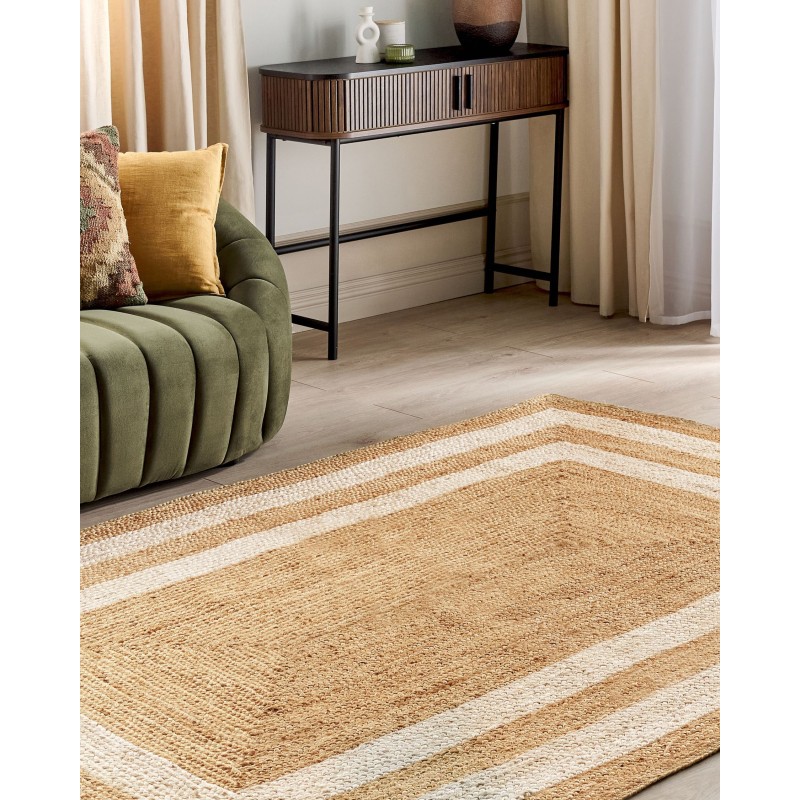 Dywan z juty 200 x 300 cm beżowy GEMEREK