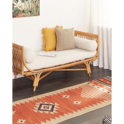 Dywan bawełniany kilim 80 x 300 cm pomarańczowy GAVAR