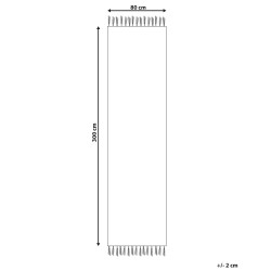 Dywan bawełniany kilim 80 x 300 cm pomarańczowy GAVAR