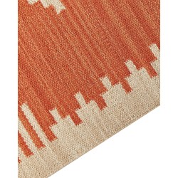 Dywan bawełniany kilim 80 x 300 cm pomarańczowy GAVAR