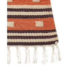 Dywan bawełniany kilim 80 x 300 cm pomarańczowy GAVAR