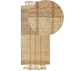 Dywan z juty 80 x 150 cm beżowy KARKIN