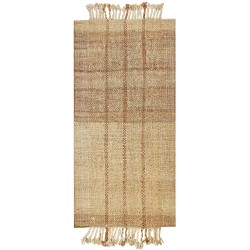 Dywan z juty 80 x 150 cm beżowy KARKIN