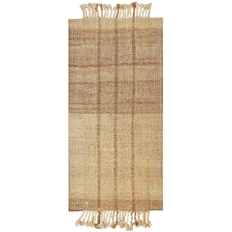 Dywan z juty 80 x 150 cm beżowy KARKIN