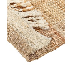 Dywan z juty 80 x 150 cm beżowy KARKIN