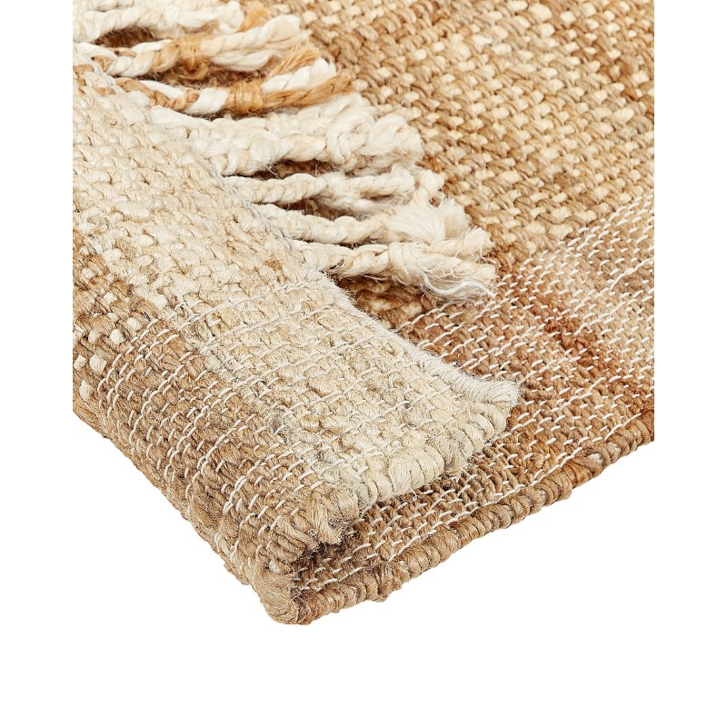 Dywan z juty 80 x 150 cm beżowy KARKIN