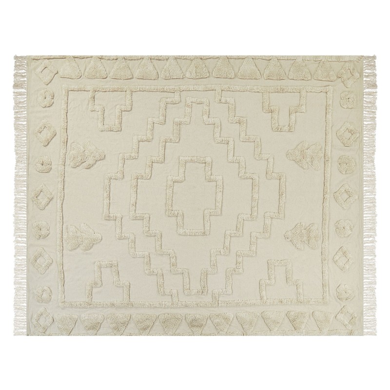 Koc CHACK Bawełna 220 x 240 cm Beżowy