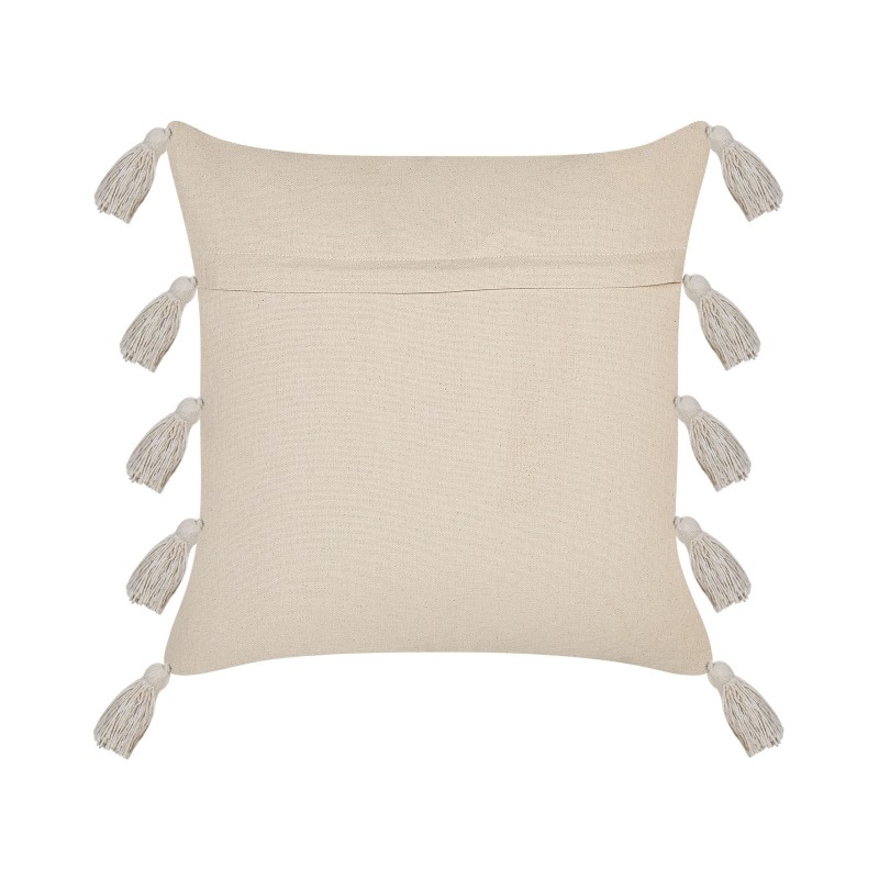 Zestaw 2 poduszek dekoracyjnych BOUVARDIA Bawełna 45 x 45 cm Szary Wzór zygzak