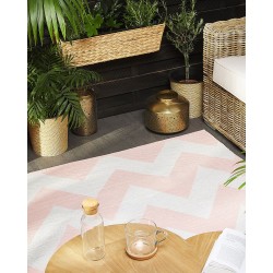 Dywan zewnętrzny 160 x 230 cm różowy KONARLI